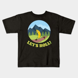 Banana Skating Kids T-Shirt